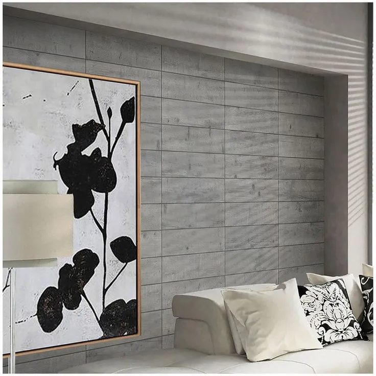 Florida Tile Home Collection Timber Grey 6 in. x 24 in. Porcelain Floor and Wall Tile (14 sq. ft. / case), photo 6 of 8