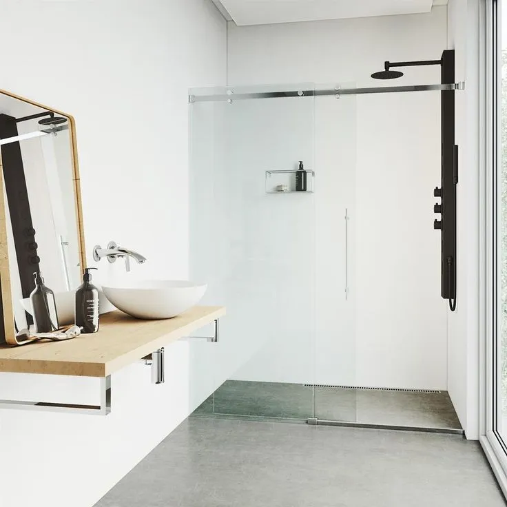 Elling-Ton 59 in. 4-Jet High Pressure Shower System with Fixed Rainhead and Handheld Dual Shower in Matte Black, photo 3 of 9