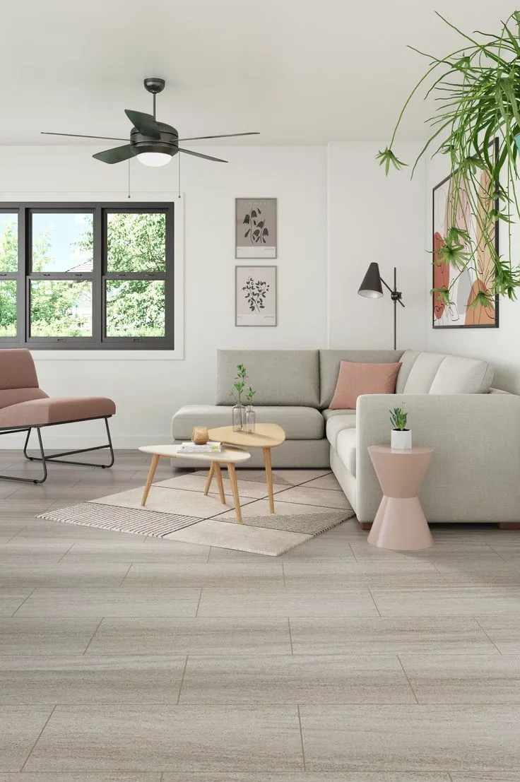 Style Selections Santori Stone 4-mil x 12-in W x 24-in L Groutable Water Resistant Peel and Stick Luxury Vinyl Tile Flooring, photo 7 of 7