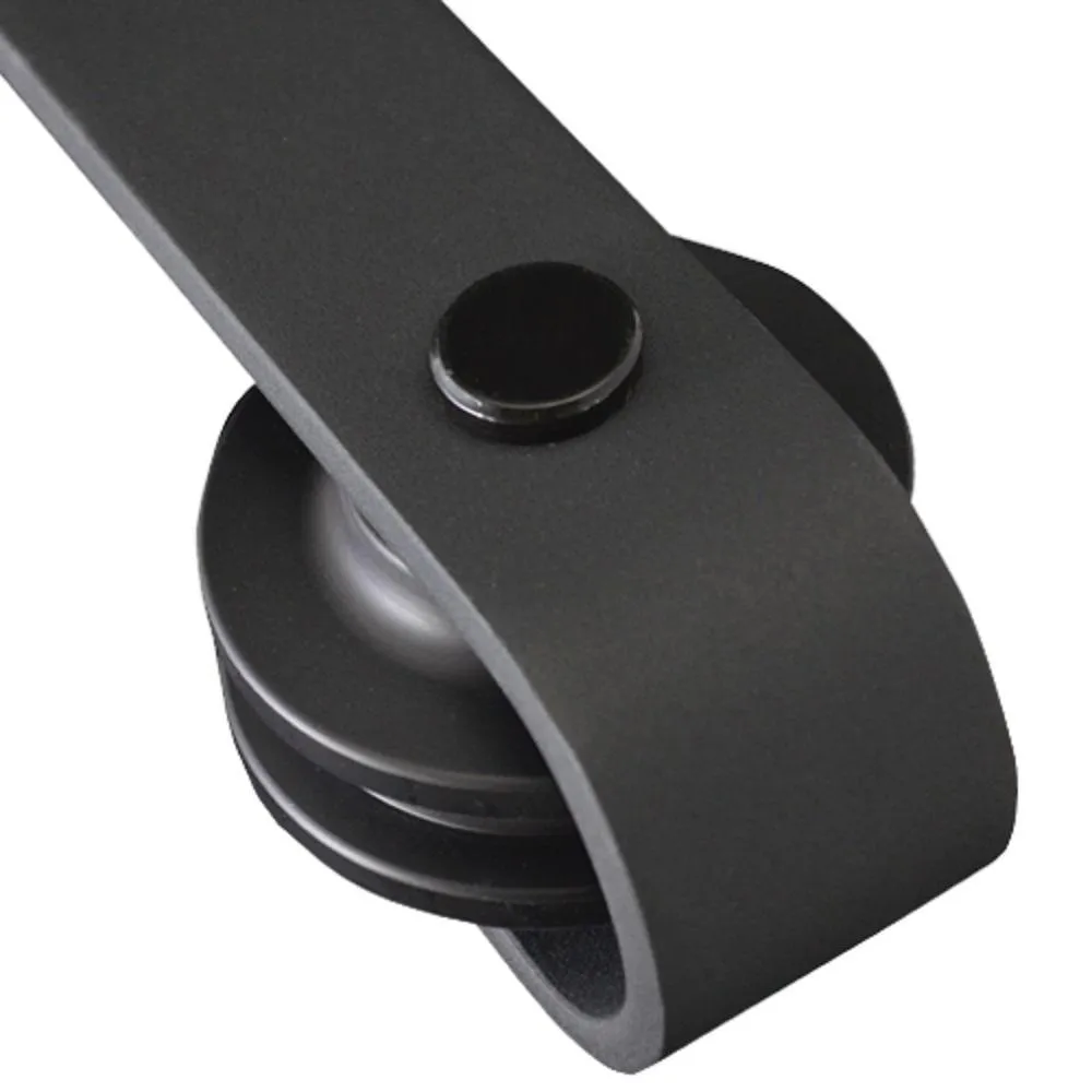MMI Door 32 in. x 84 in. Smooth Carrara Primed Molded MDF Sliding Barn Door with Black Hardware Kit, photo 4 of 10