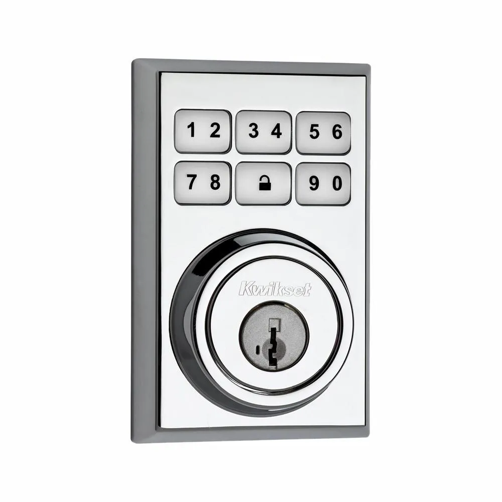 Kwikset Z-Wave SmartCode 910 Contemporary Satin Nickel Single Cylinder Electronic Deadbolt Featuring SmartKey Security, photo 4 of 4