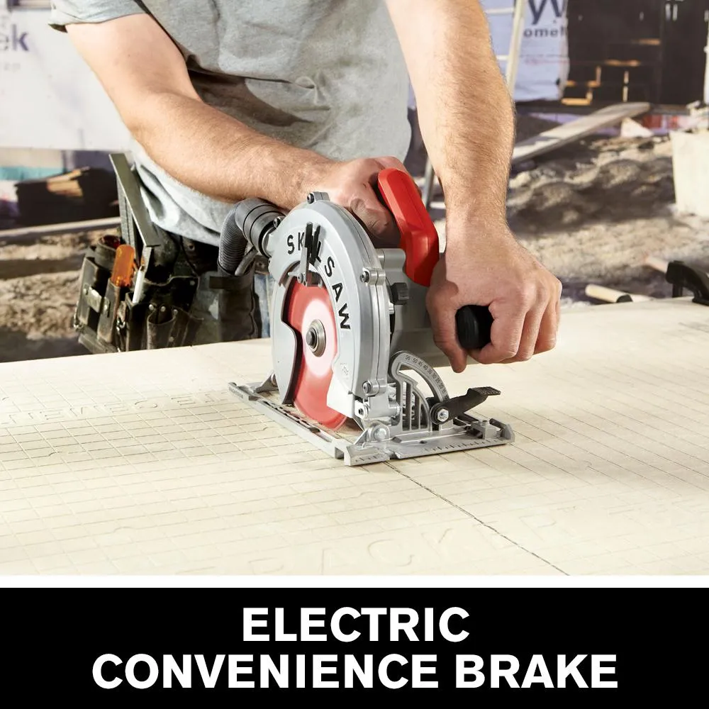 SKILSAW 15 Amp Corded Electric 7-1/4 in. SIDEWINDER Circular Saw for Fiber Cement with Hardie Blade and Dust Collection System, photo 5 of 12