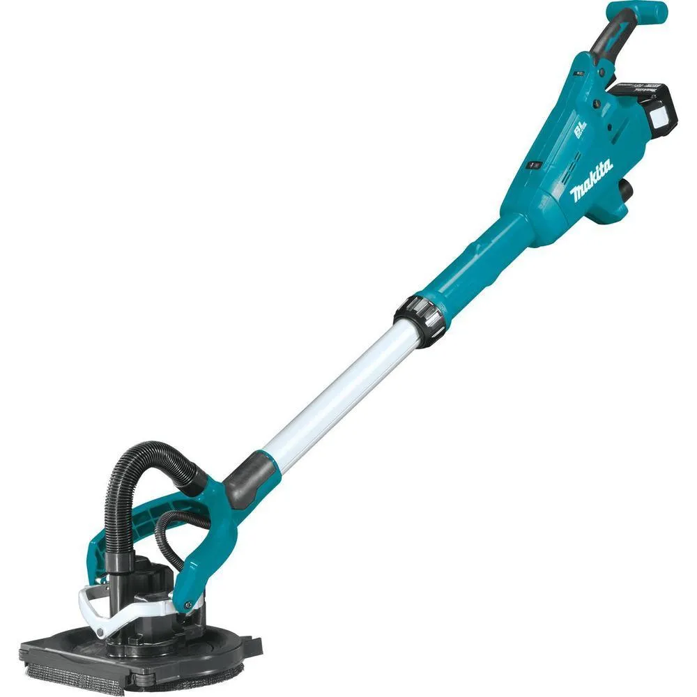 Makita 5.0 Ah 18-Volt LXT Lithium-Ion Brushless Cordless 9 in. Drywall Sander Kit, AWS Capable with bonus 18V LXT Cut-Out Saw, photo 8 of 14