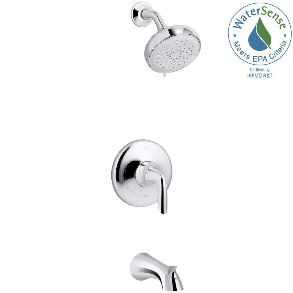 Willamette Single-Handle 3-Spray Tub and Shower Faucet in Polished Chrome (Valve Included), photo 7 of 8
