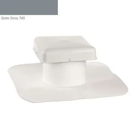 EverGuard Two-Way TPO Roof Vent, 4-inch, Slate Gray