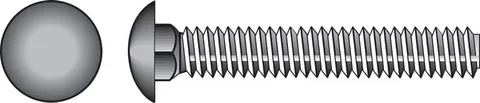1/2 × 5 in Galvanized Carriage Bolts (25-Pack)