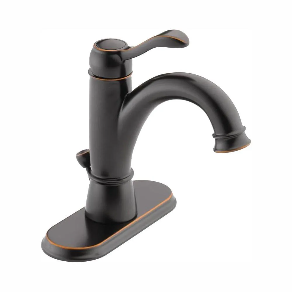 Porter Single Hole Single-Handle Bathroom Faucet in Brushed Nickel, photo 10 of 11