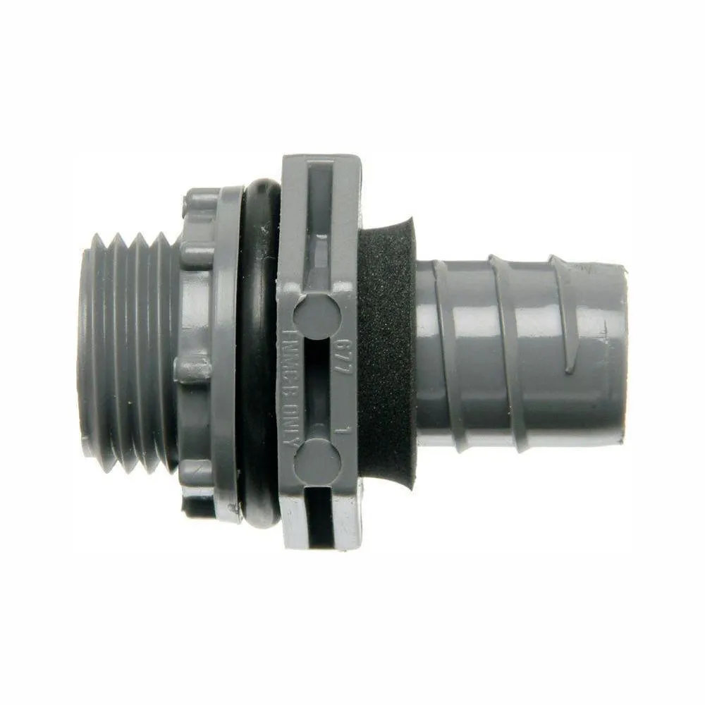 1/2 in. Straight Non-Metallic Liquid Tight 1-Piece PVC Fitting (Case of 30), photo 3 of 3