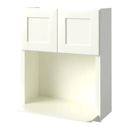 allen + roth Aveley 30-in W x 36.125-in H x 12-in D Linen Maple Door Wall Semi-Custom Cabinet, photo 3 of 5