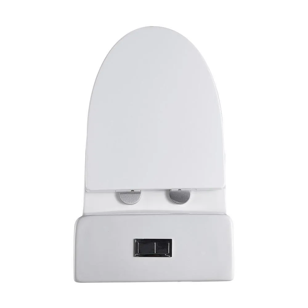 1-Piece 1.28 GPF Dual Flush High Efficiency Elongated Toilet in White, Seat Included, photo 2 of 7
