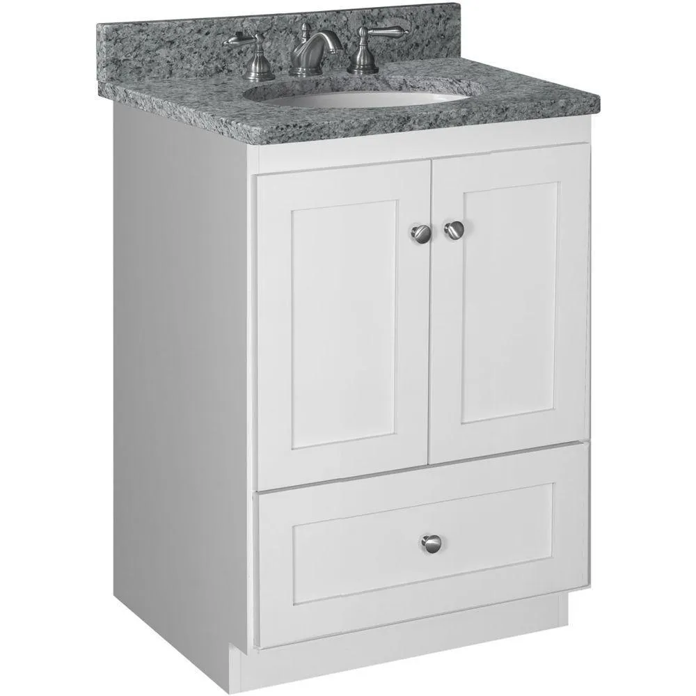 Shaker 42 in. W x 21 in. D x 34.5 in. H Vanity Cabinet Only in Natural Alder, photo 45 of 47
