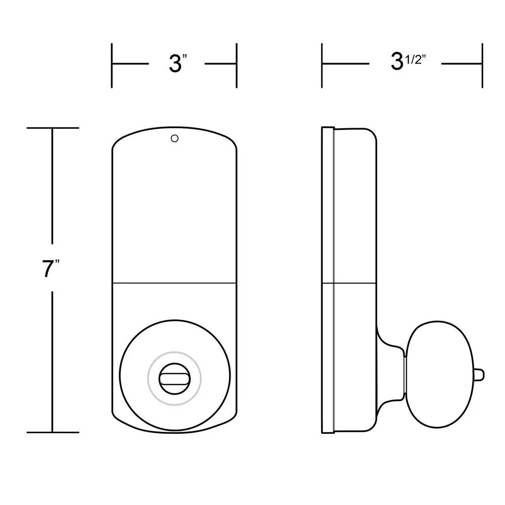 MiLocks Keyless Satin Nickel Entry Door Knob, photo 5 of 9