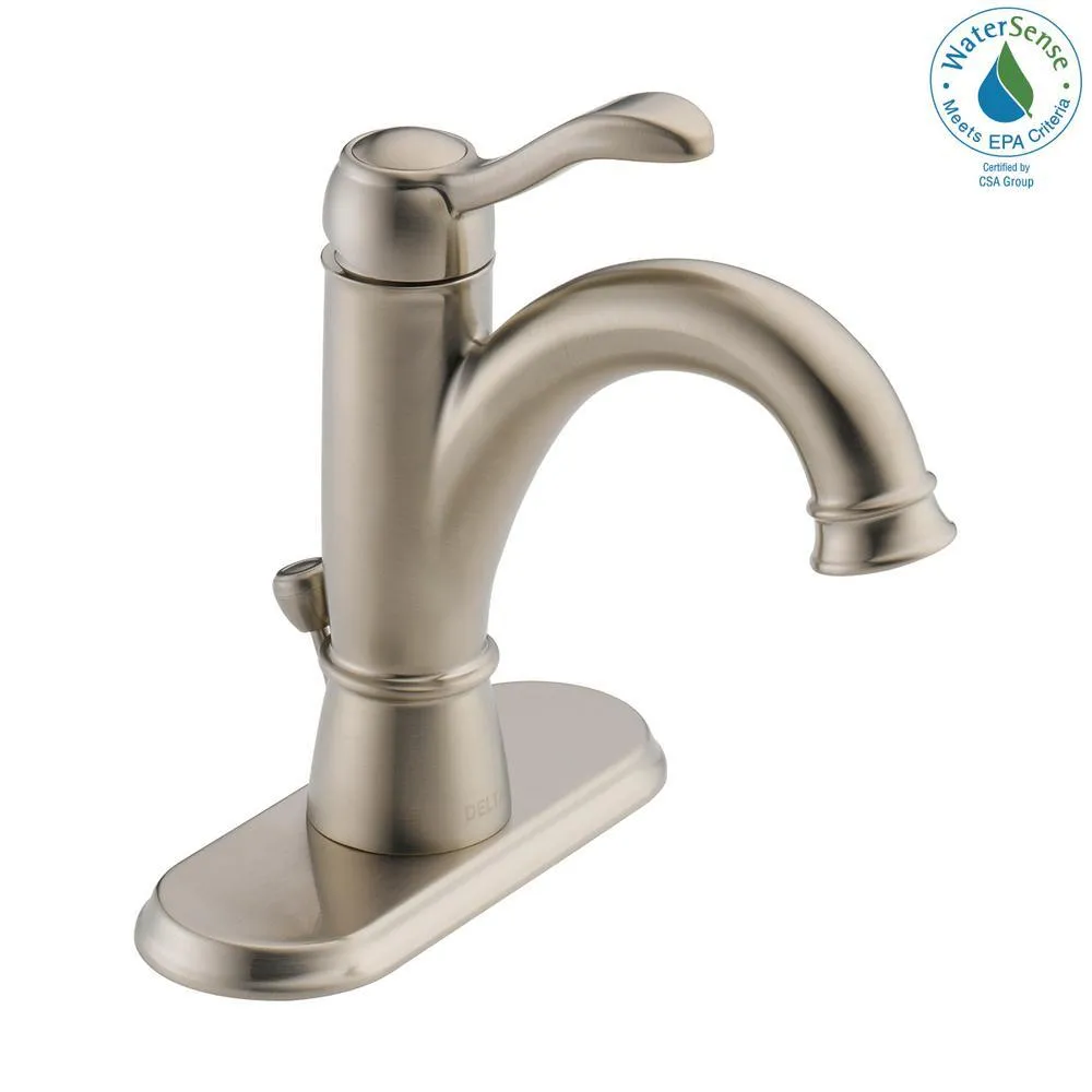 Porter Single Hole Single-Handle Bathroom Faucet in Brushed Nickel, photo 9 of 11