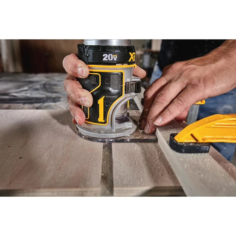 DEWALT 20-Volt MAX Lithium-Ion Cordless Brushless Router (Tool-Only) with 20-Volt MAX 3.0Ah Battery and Charger, photo 4 of 12