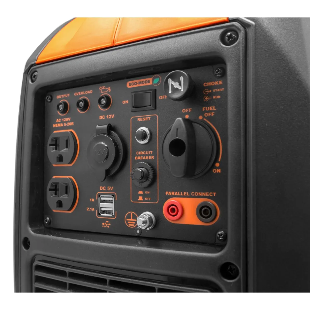 WEN Super Quiet 2000-Watt Gas-Powered Portable Inverter Generator with Fuel Shut Off, CARB Compliant (Model 56203i), photo 3 of 6