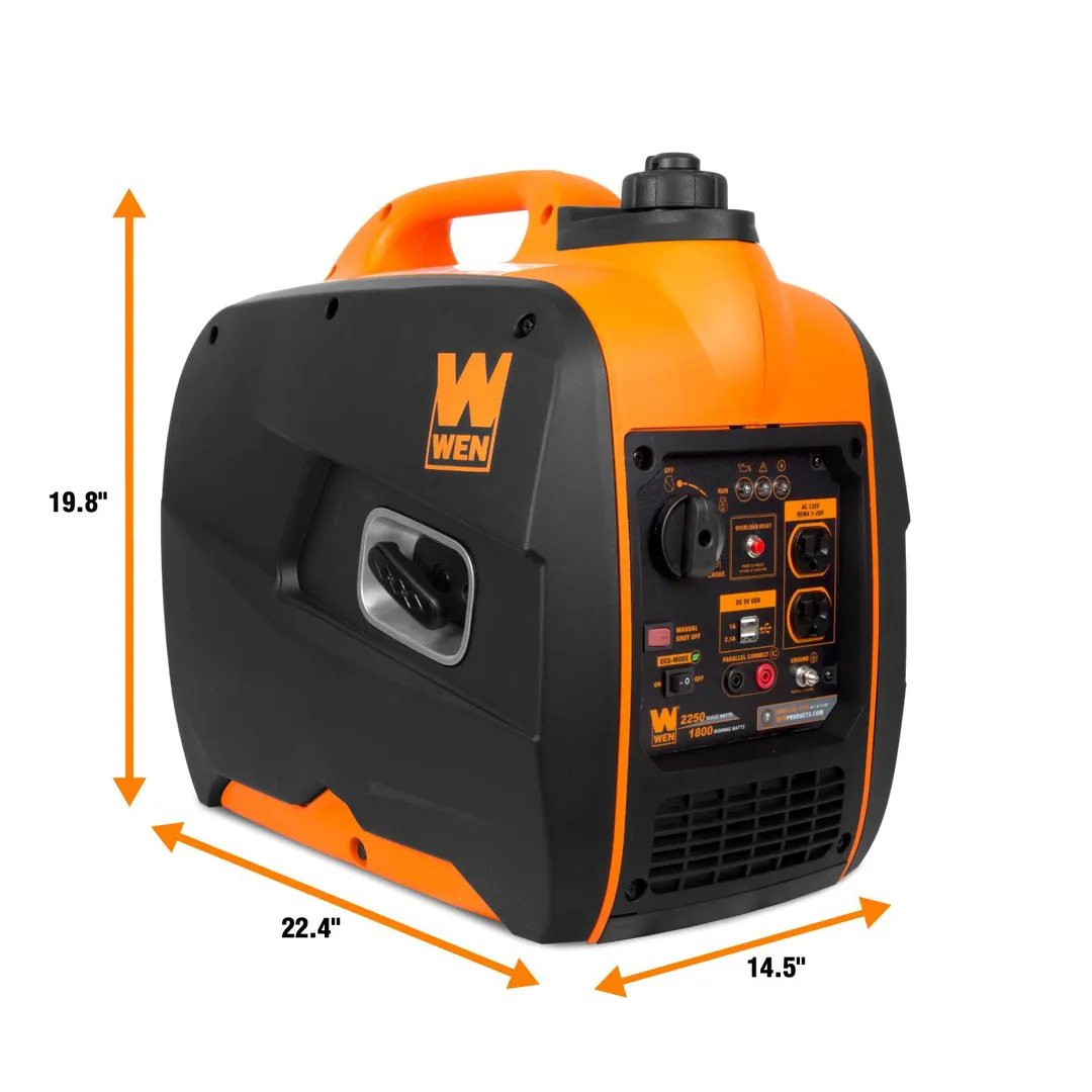WEN Super Quiet 2250-Watt Gas-Powered Portable Inverter Generator with Fuel Shut-Off, photo 3 of 6