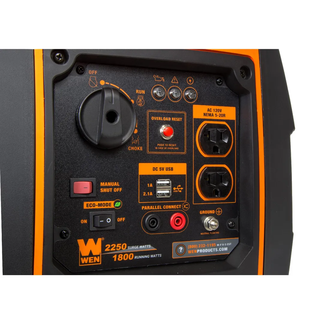 WEN Super Quiet 2250-Watt Gas-Powered Portable Inverter Generator with Fuel Shut-Off, photo 4 of 6