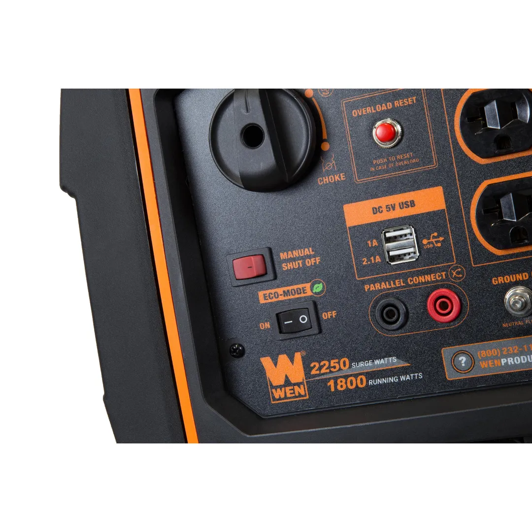 WEN Super Quiet 2250-Watt Gas-Powered Portable Inverter Generator with Fuel Shut-Off, photo 5 of 6