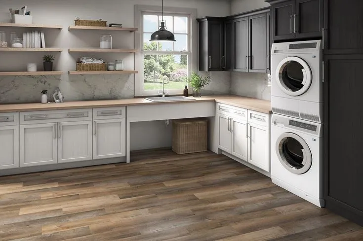 Style Selections Mellbrooke 3-mil x 6-in W x 36-in L Water Resistant Peel and Stick Luxury Vinyl Plank Flooring, photo 2 of 8