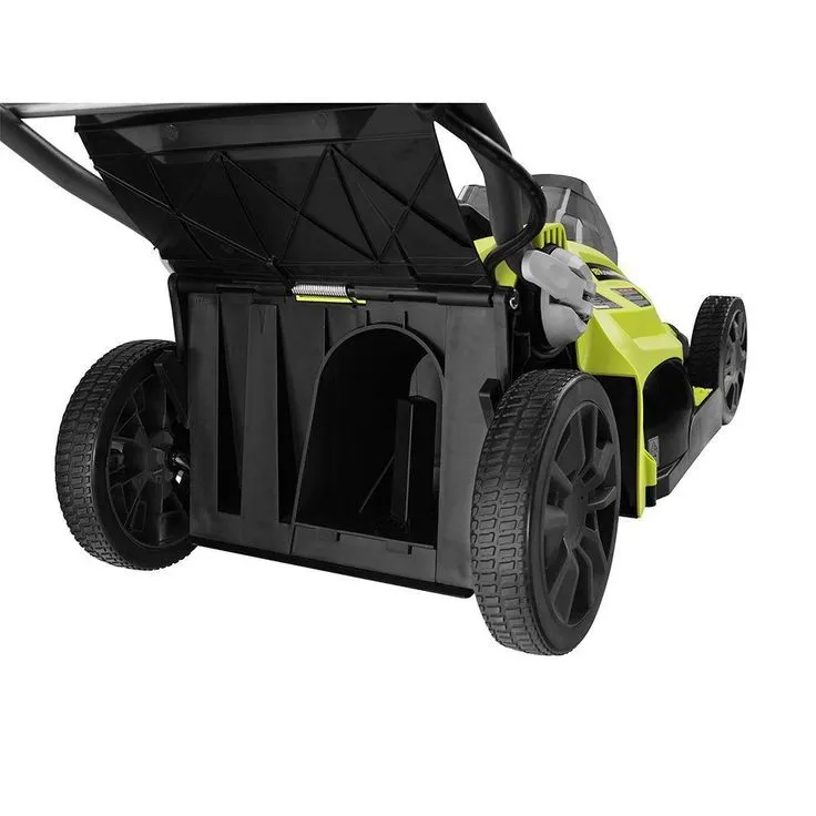 RYOBI 16 in. One+ 18-Volt Lithium-Ion Hybrid Walk Behind Push Lawn Mower - Two 4.0 Ah Batteries/Charger Included, photo 6 of 10