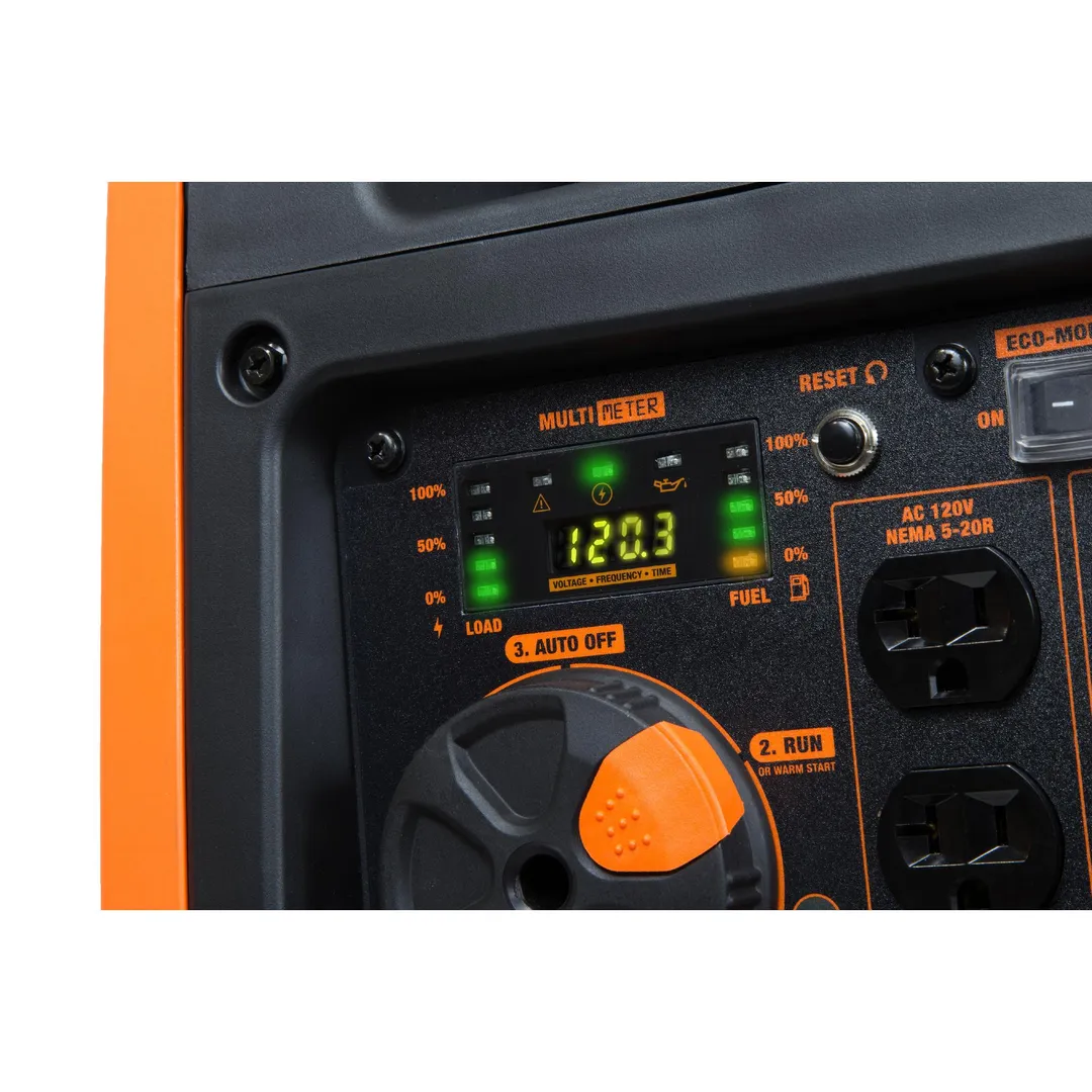 WEN Super Quiet 3800-Watt Gas-Powered RV-Ready Portable Inverter Generator with Fuel Shut-Off and Electric Start, photo 6 of 7