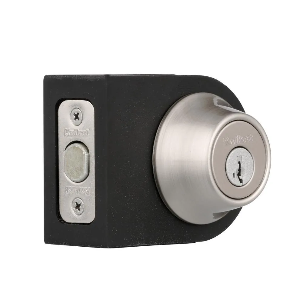 Kwikset 660 Series Satin Nickel Single Cylinder Deadbolt Featuring SmartKey Security with Microban Antimicrobial Technology, photo 3 of 12