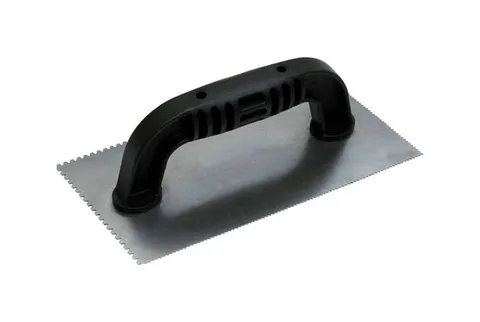 QLT 4 in. W Steel Notched Trowel
