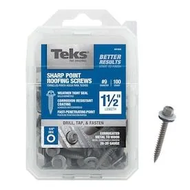 #9 x 1-1/2-in Zinc-Plated Zinc-Plated Self-Drilling Roofing Screws