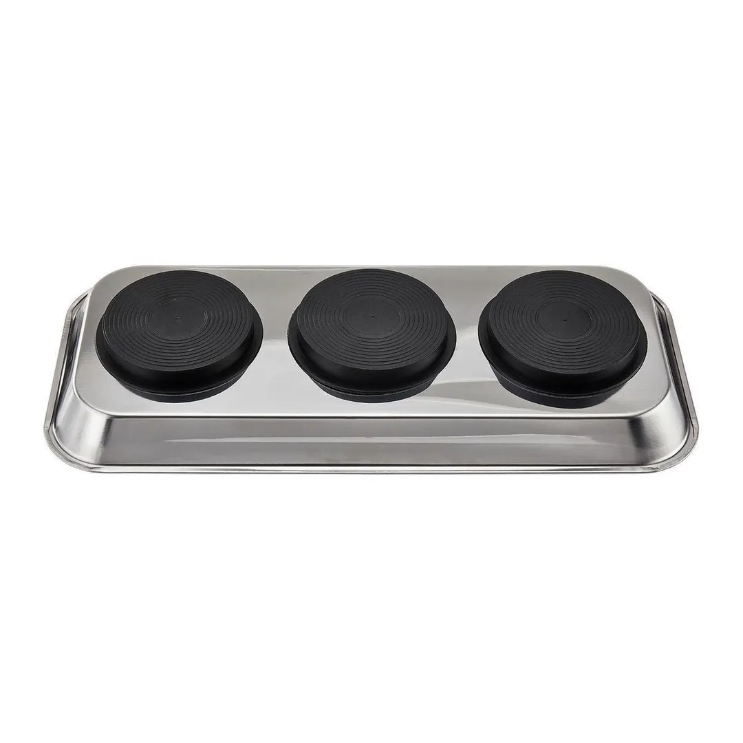 14-1/8 in.  x 6-1/4 in.  Magnetic Stainless Steel Parts Tray, photo 8 of 12