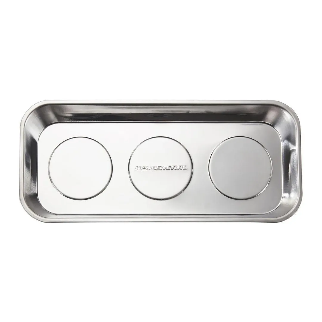 14-1/8 in.  x 6-1/4 in.  Magnetic Stainless Steel Parts Tray, photo 2 of 12