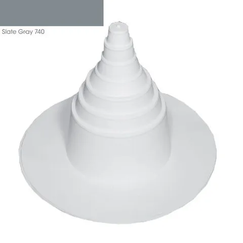 EverGuard TPO Vent Boot, 1 in. to 6 in. Pipe Size, Gray