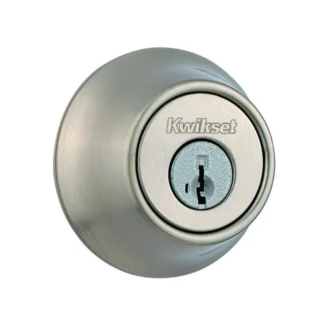 660 Series Satin Nickel Single Cylinder Deadbolt Featuring SmartKey Security with Microban Antimicrobial Technology