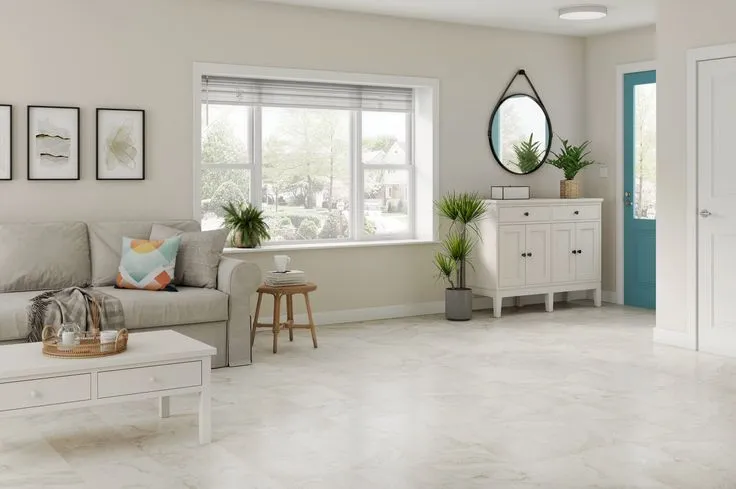 Style Selections Alpine Stone 3-mil x 12-in W x 12-in L Water Resistant Peel and Stick Luxury Vinyl Tile Flooring, photo 6 of 8