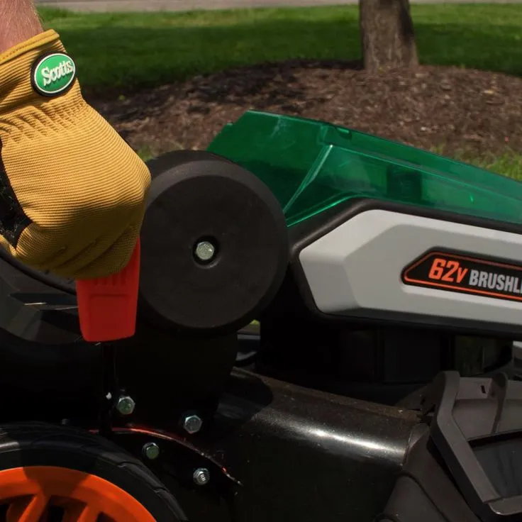 Scotts 21 in. 62-Volt Lithium-Ion Cordless Self-Propelled Walk Behind Mower with 4 Ah and 2.5 Ah Battery and Charger Included, photo 5 of 9