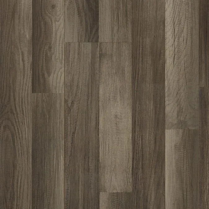 Style Selections Aged Gray Oak 8-mm T x 7-in W x 50-in L Wood Plank Laminate Flooring (21.44-sq ft / Carton), photo 4 of 9