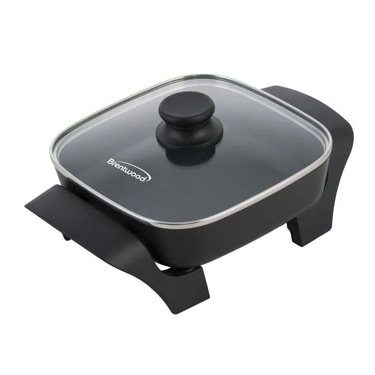 16 sq. in. Black Nonstick Electric Skillet with Glass Lid, photo 4 of 6
