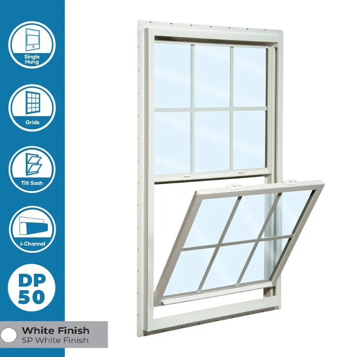RELIABILT 150 Series New Construction 31-1/2-in x 51-1/2-in x 3-1/4-in Jamb White Vinyl Dual-pane Single Hung Window Half Screen Included, photo 5 of 7