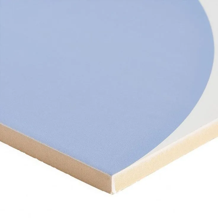 Bond Tile Victoria Crescent Blue 8 in. x 8 in. Matte Porcelain Wall Tile (9 Pieces, 3.87 Sq. Ft. / Case), photo 5 of 6