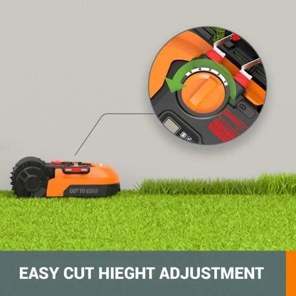 Worx POWER SHARE 20-Volt 7 in. Robotic Landroid Mower, Brushless Wheel Motors, Wifi Plus Phone App with GPS Module Included, photo 5 of 11