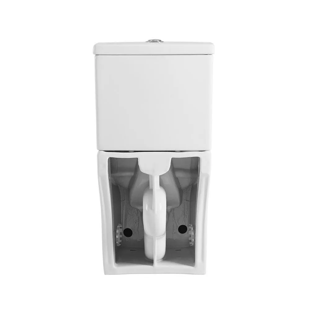 Swiss Madison Sublime II 2-piece 0.8/1.28 GPF Dual Flush Round Toilet in Glossy White, Seat Included, photo 5 of 13