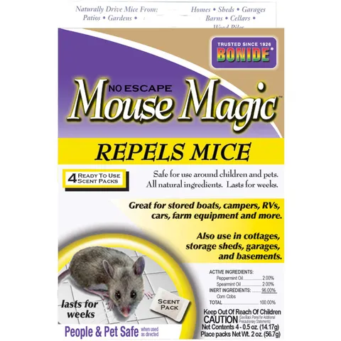 Mouse Magic Animal Repellent Scent Pouch for Mice, 4 Pack