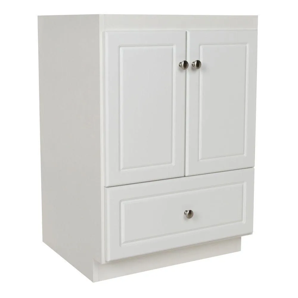 Ultraline 42 in. W x 21 in. D x 34.5 in. H Vanity Cabinet Only in Medium Alder, photo 37 of 45