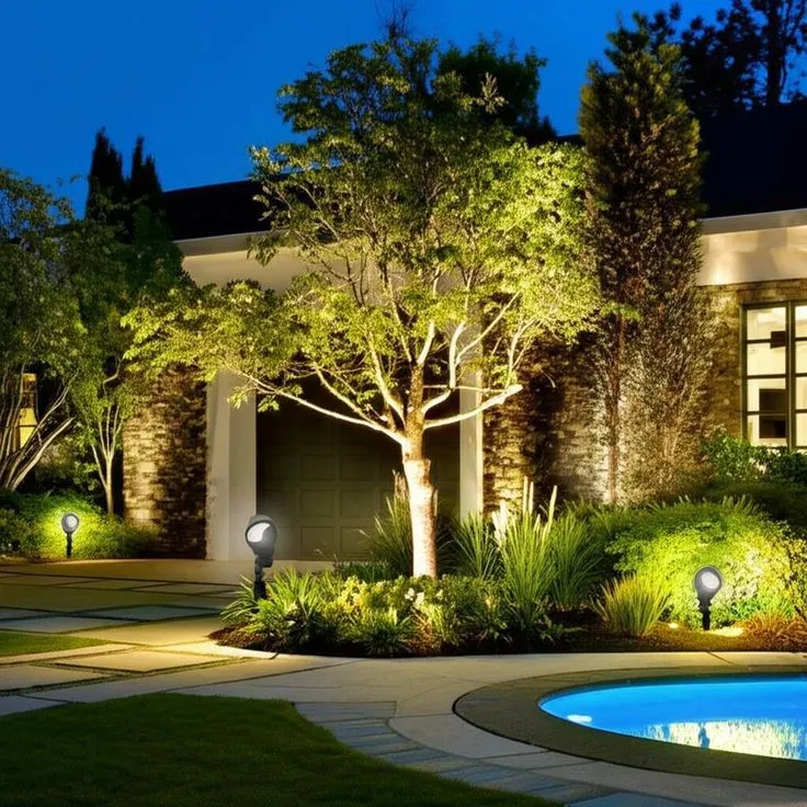 Hampton Bay Millennium Black Adjustable LED Landscape Flood Light, photo 2 of 2