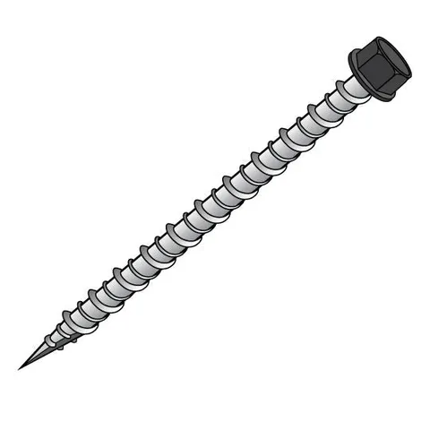 #10 x 2 in. Panel Screws for Metal Roofing and Siding - Black