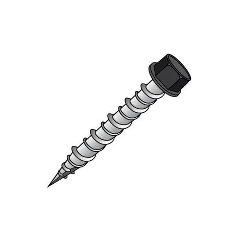 #10 x 1 in. Trim Screws, Black, Bag of 250