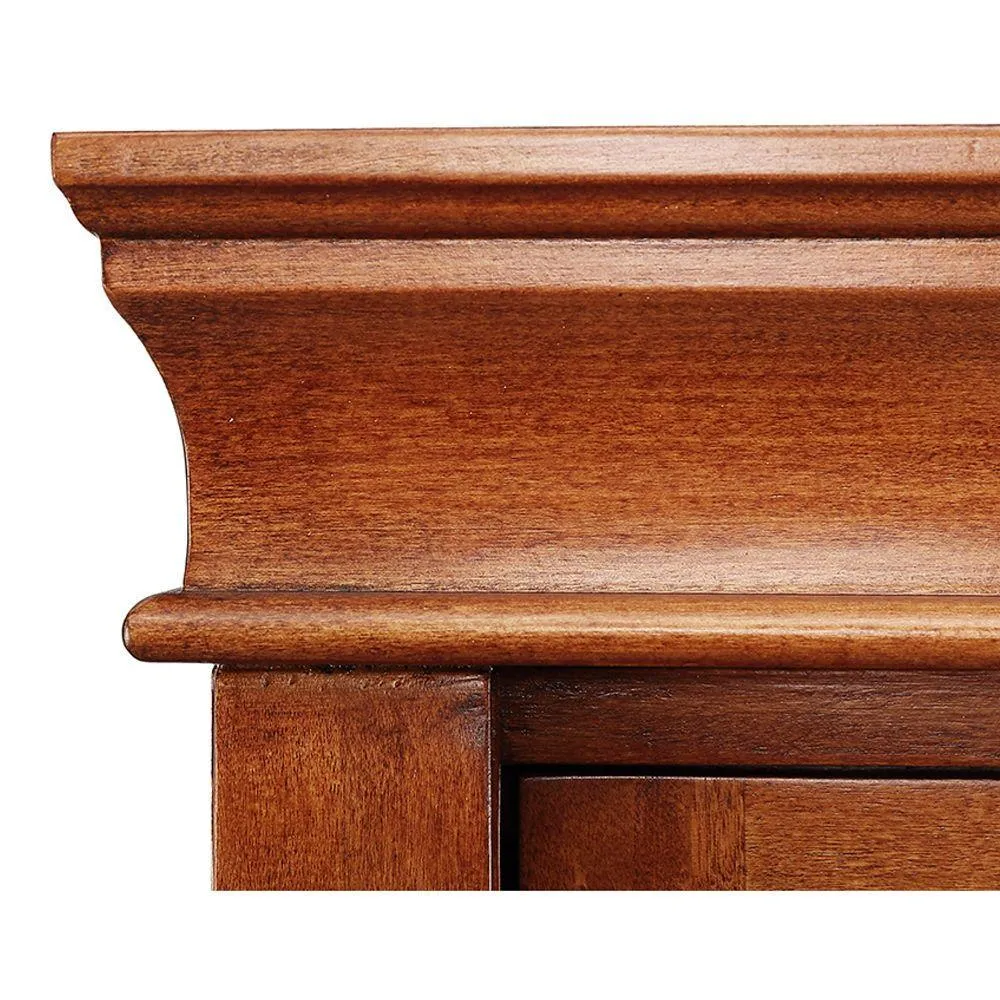 Naples 24 in. W x 17 in. D x 74 in. H Bathroom Linen Cabinet in Warm Cinnamon, photo 3 of 12