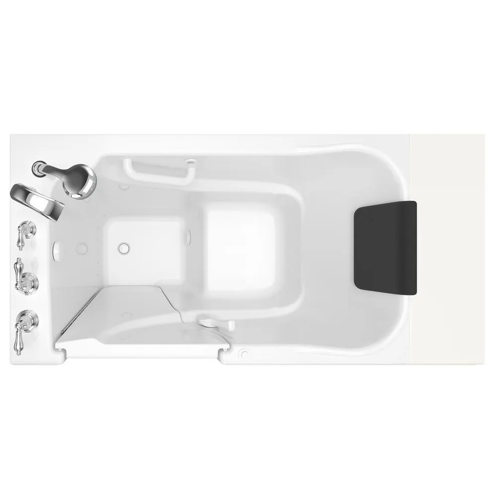 Gelcoat Premium Series 52 in. Right Hand Walk-In Air Bathtub in White, photo 3 of 16