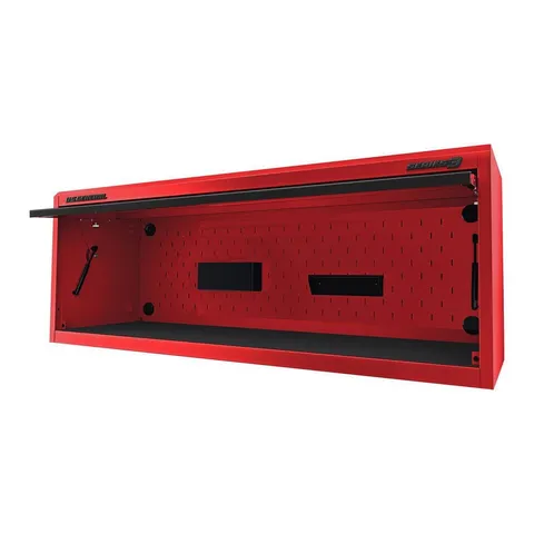 72 × 22 in Work Center Hutch, Series 3, Red