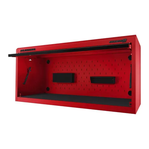 56 × 22 in Work Center Hutch, Series 3, Red