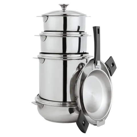Tulipe 13-Piece Stainless Steel Cookware Set